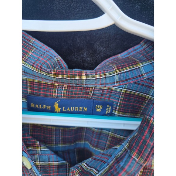 Ralph Lauren Big & Tall Men's 2XB Plaid Button Up Shirt – Lot of Two - Picture 2 of 4